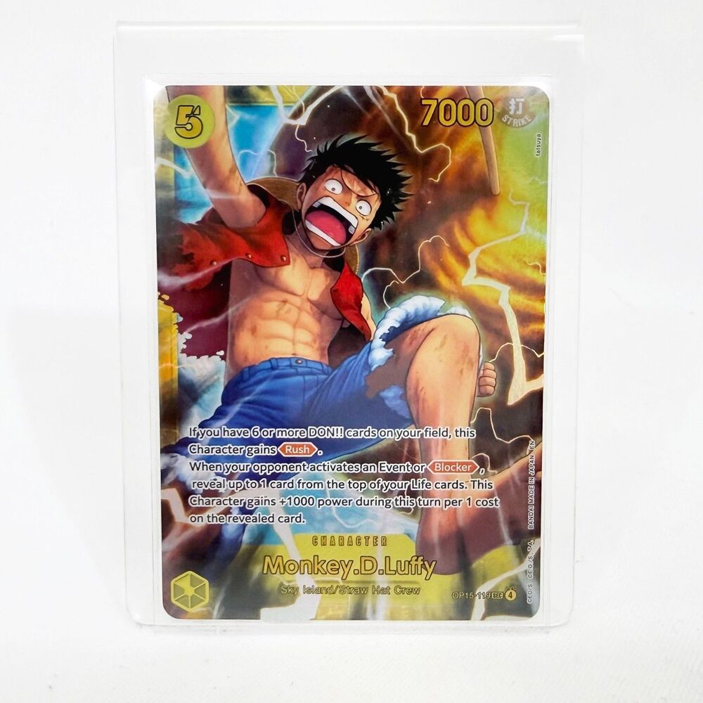 Monkey.D.Luffy OP15-119 SEC One Piece Card Game Adventure on KamI’s Island MINT